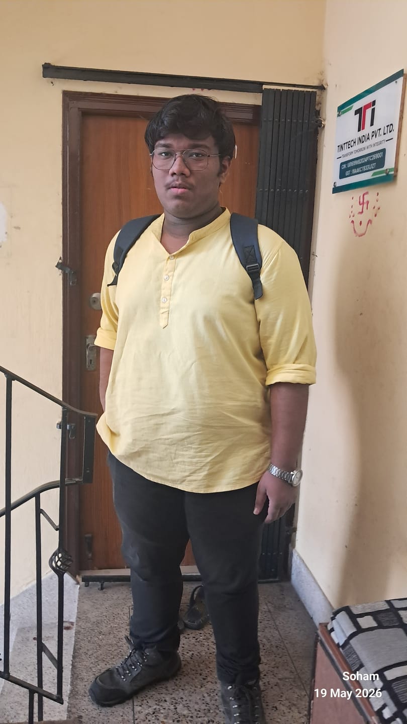 Customer photo review of Men Lemon Yellow Airy Linen Short Kurta