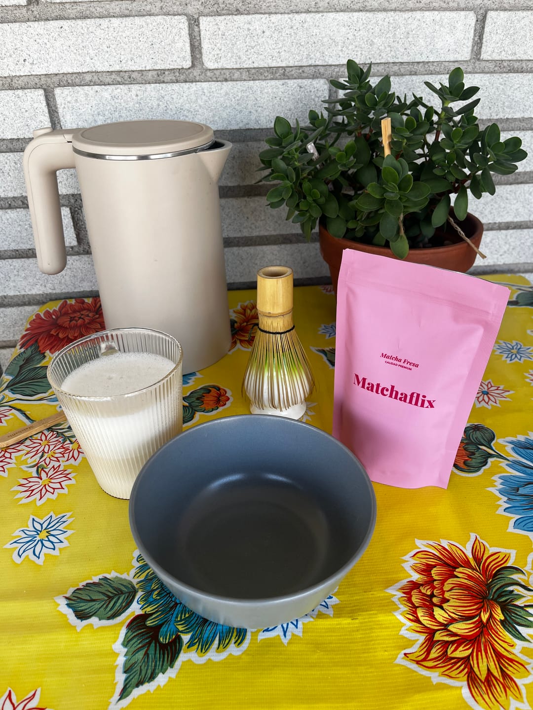Customer photo review of Té Matcha Premium Fresa