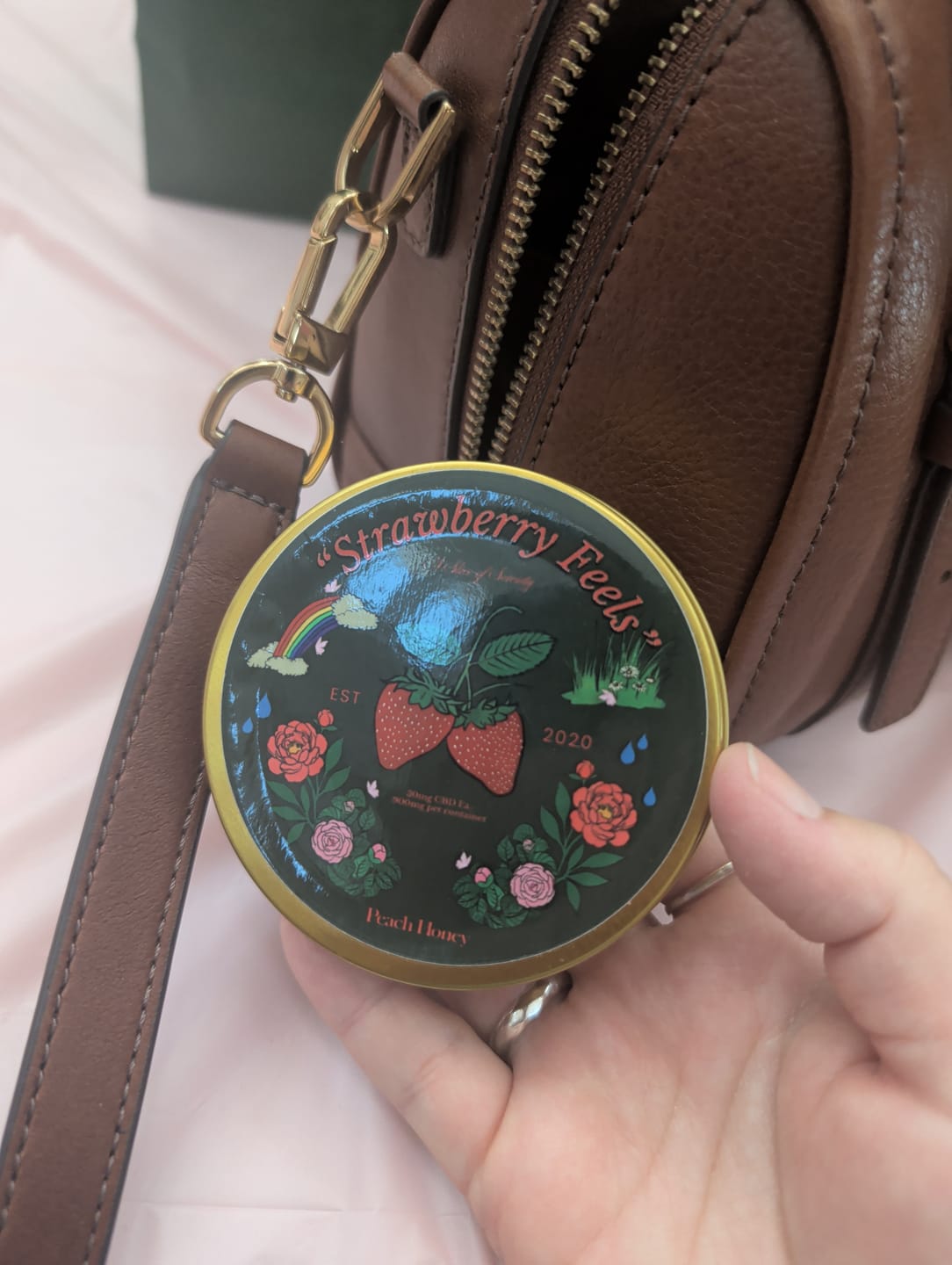 Customer photo review of "Strawberry Feels" CBD Gummies