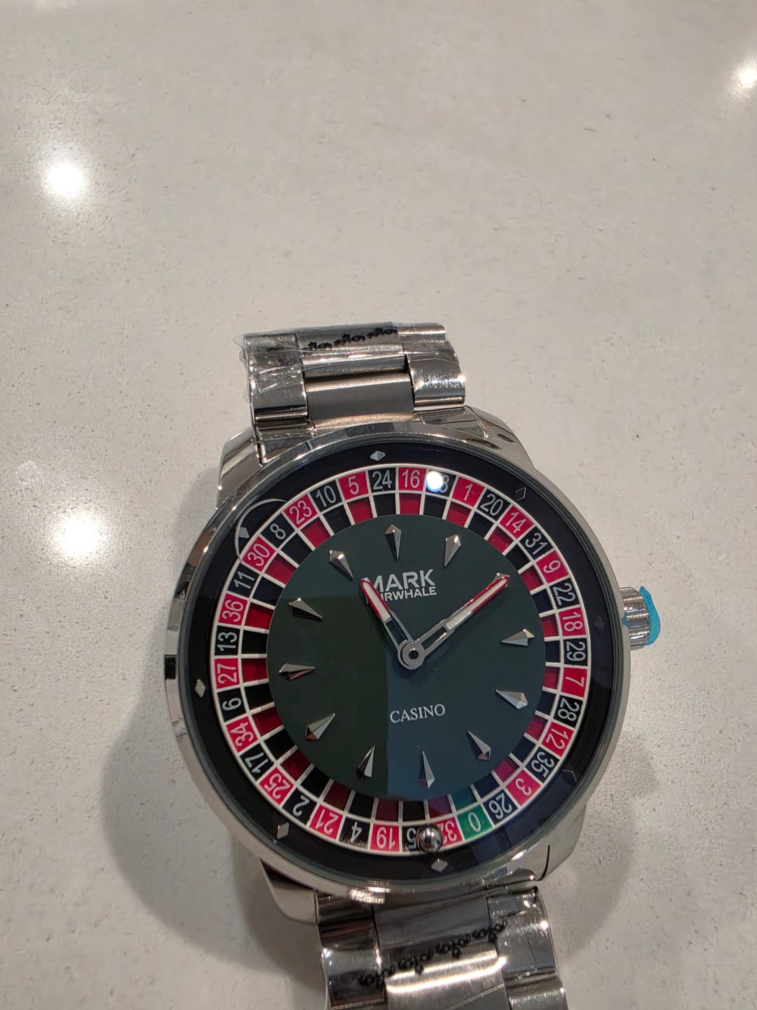 Customer photo review of Mark Fairwhale FW-5031 ROULEX Casino Watch – Luxury Roulette Timepiece