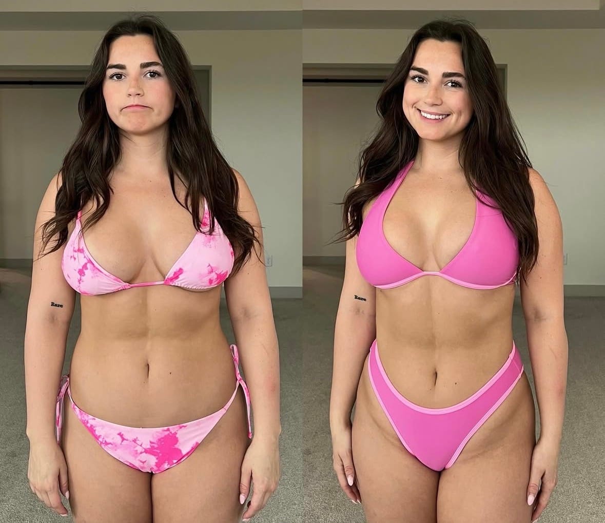 Customer photo review of Sasha Black & White Underwire Halter Top