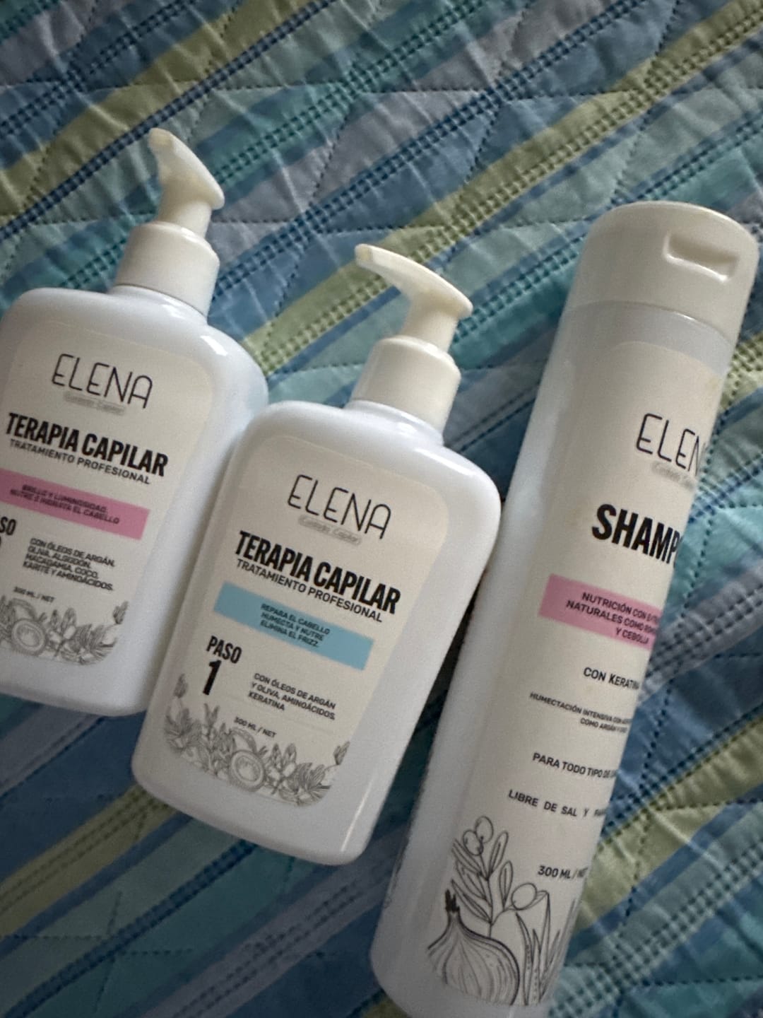 Customer photo review of 🔥 Caja Rosa de Reconstrucción Capilar y Anti-Frizz
