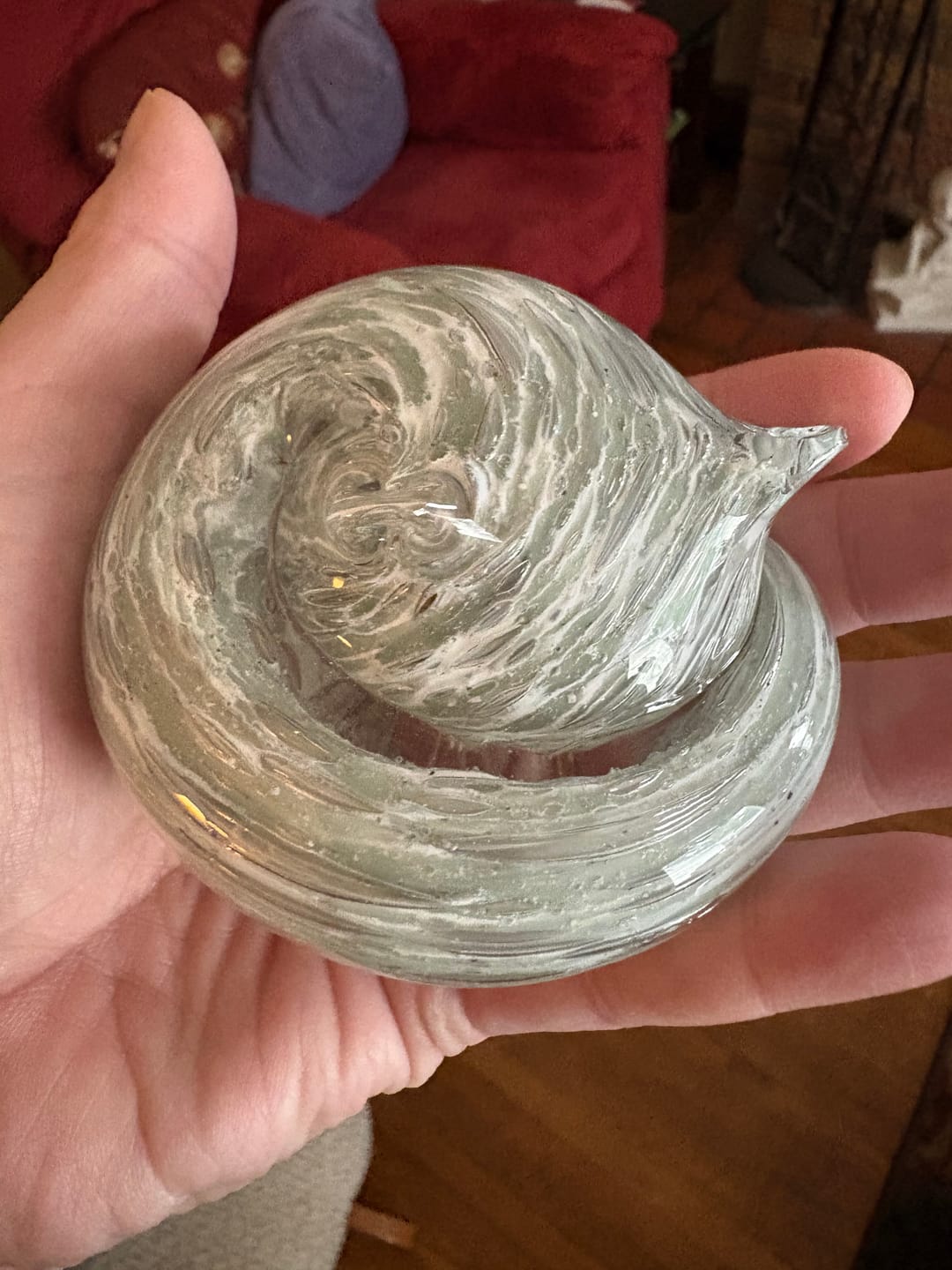 Customer photo review of Sleeping Cat with Infused Cremation Ashes