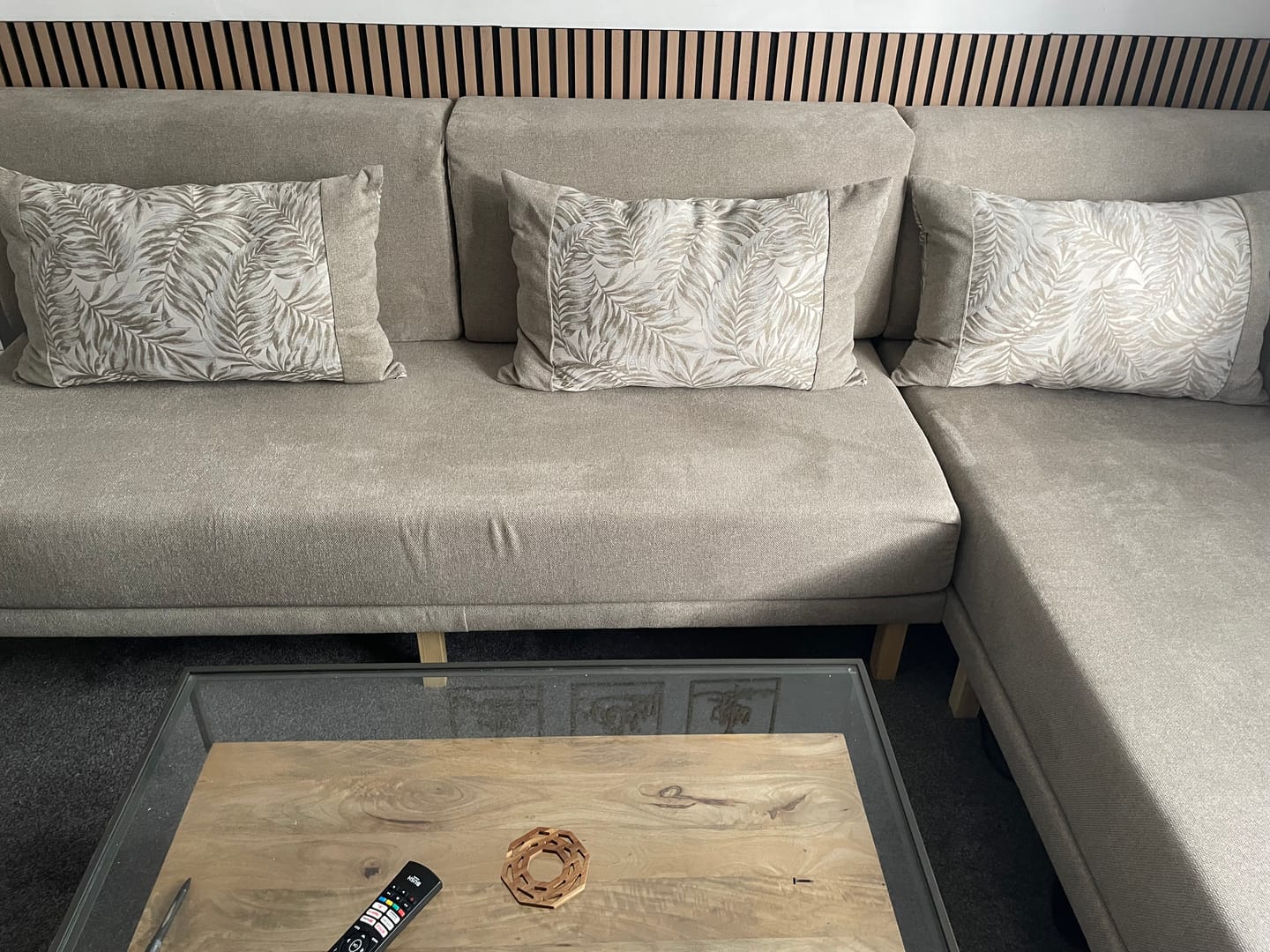 Customer photo review of Plain Chenille Upholstery Fabric
