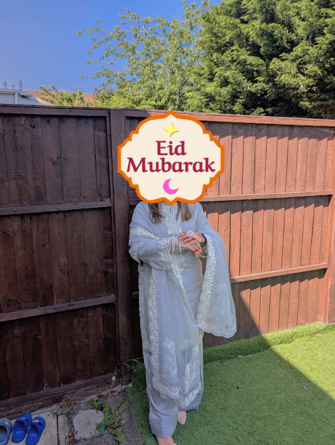 Customer photo review of Tehwar - Luxury Organza Outfit with Organza Dupatta - Ready to Wear MC273- Eid Volume 4