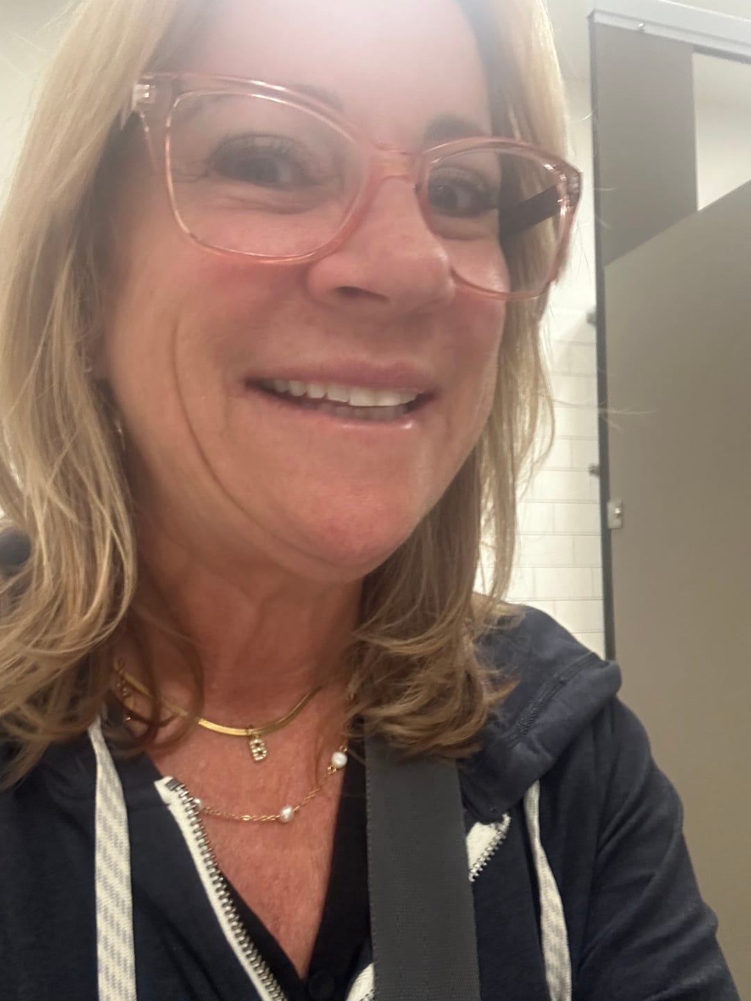 Customer photo review of Melly Initial Herringbone Necklace (Bundle)