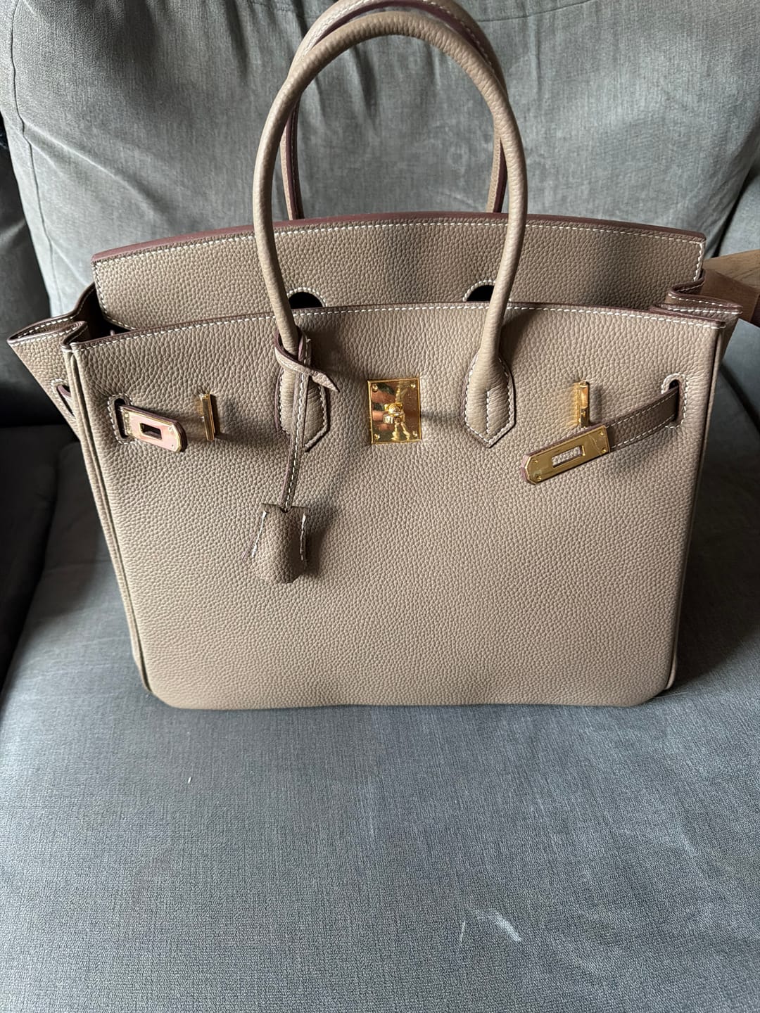 Customer photo review of LALUVA Warkin Bags Genuine Leather Silver Hardware