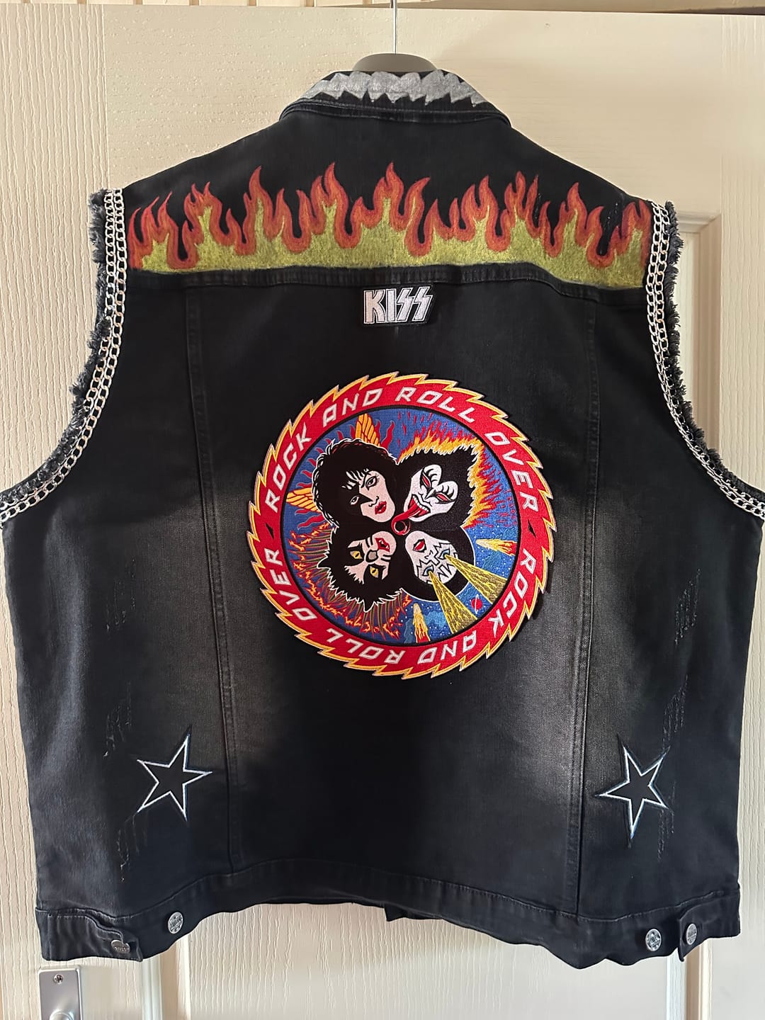 Customer photo review of Kiss - Rock And Roll Over - Embroidered Backpatch