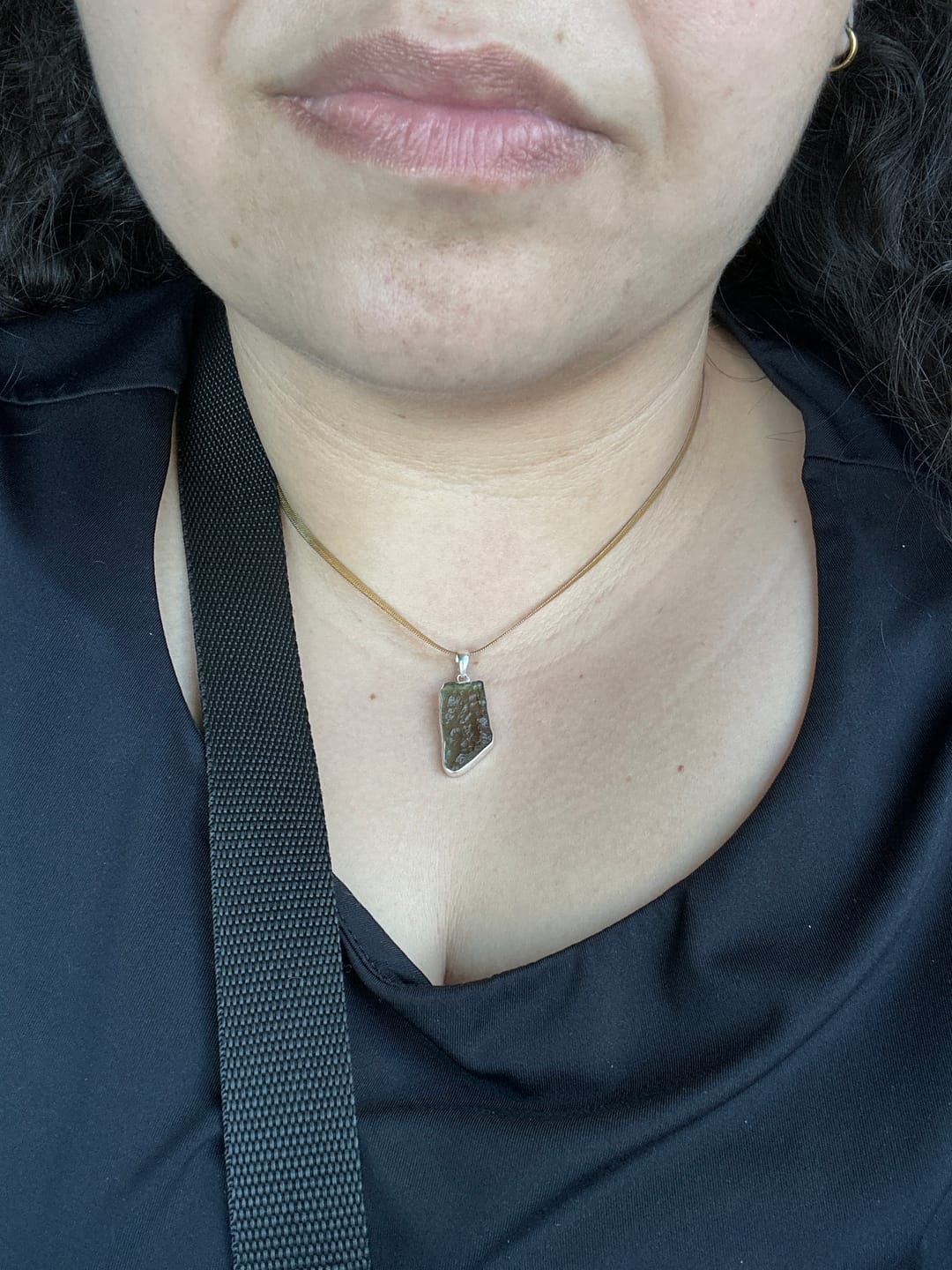 Customer photo review of Chelsea Herringbone Necklace