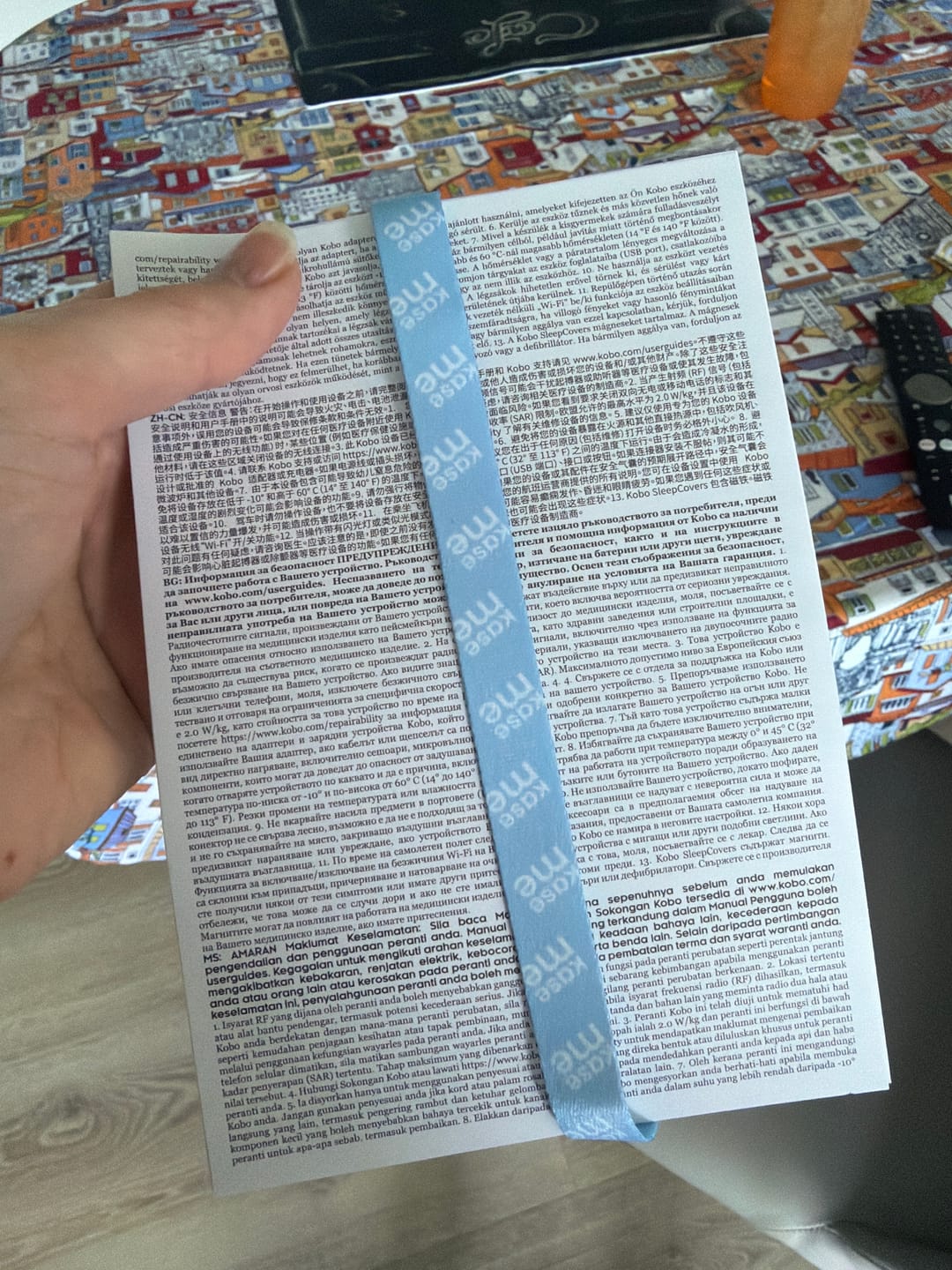 Customer photo review of Phone Loop Light Blue