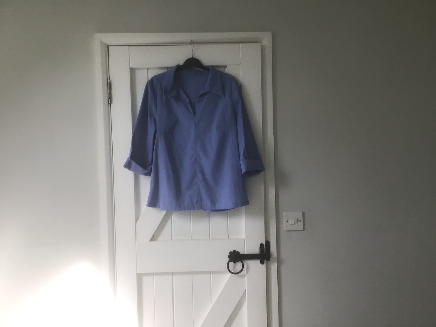 Customer photo review of Plain Blue Chambray Denim Fabric
