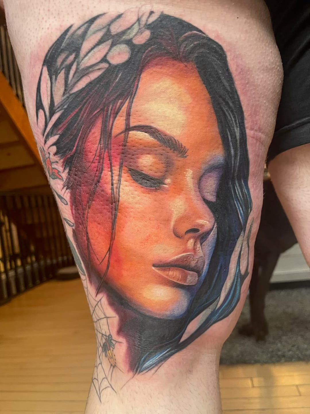Customer photo review of Painless Tattoo Numbing Spray