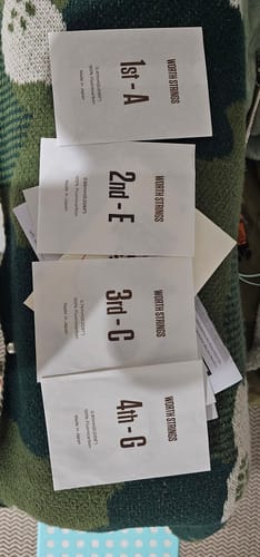 Customer photo review of BL-LG Worth Brown Light Low G Ukulele Strings Soprano/Concert Fluorocarbon 2 Restrings per Packet