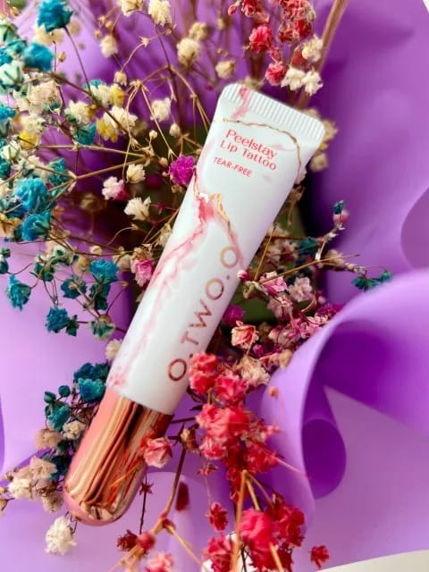 Customer photo review of O.TWO.O PEELSTAY LIP TATOO