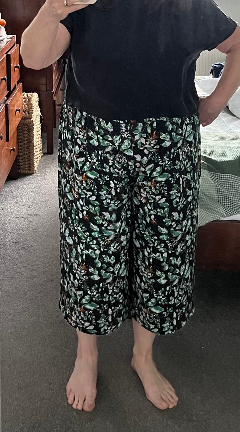 Customer photo review of All Over Leaves Viscose Twill Fabric