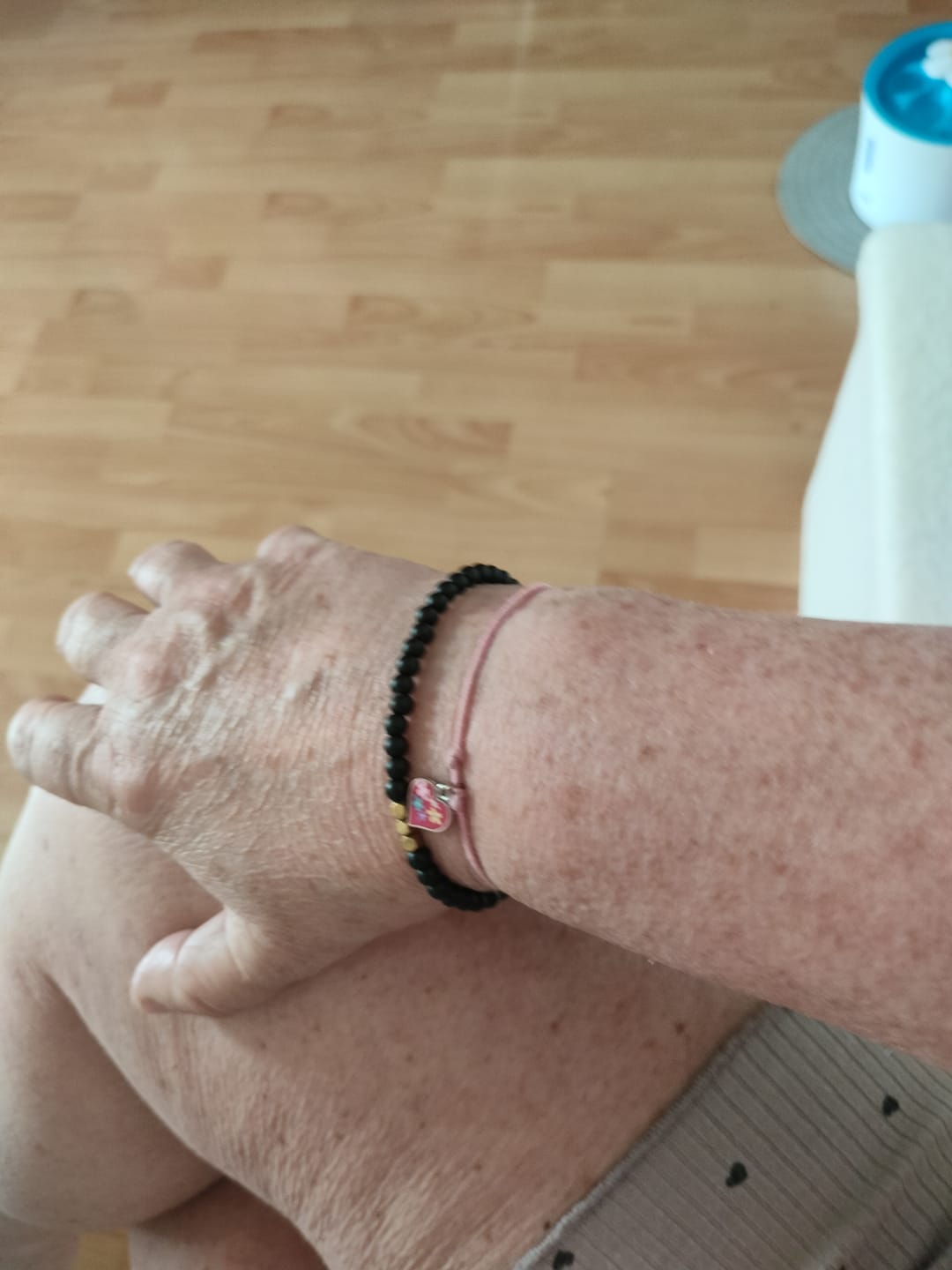 Customer photo review of Obsidian Armband