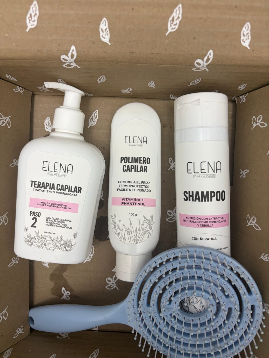 Customer photo review of 🥰 Reparador Total 2 en pasos+ Polimero+ Shampoo crecimiento