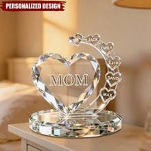 Customer photo review of Personalized Heart-Shaped Plaque With Name, Gift For Grandma Or Mom