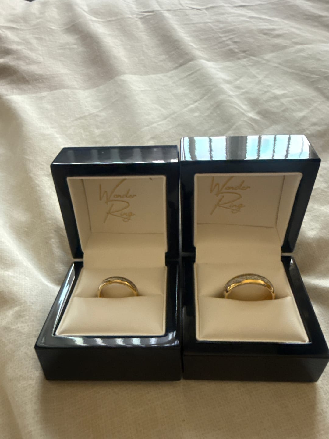 Customer photo review of The Golden Steel Wonder Ring Set