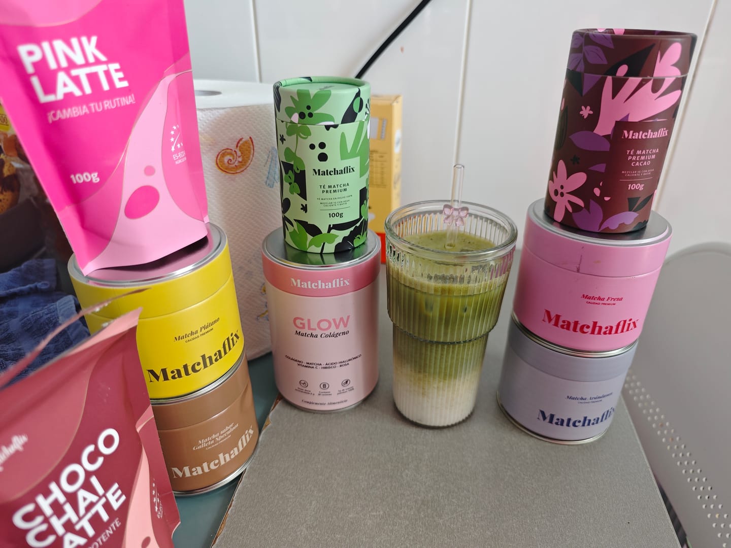 Customer photo review of Té Matcha Premium Fresa