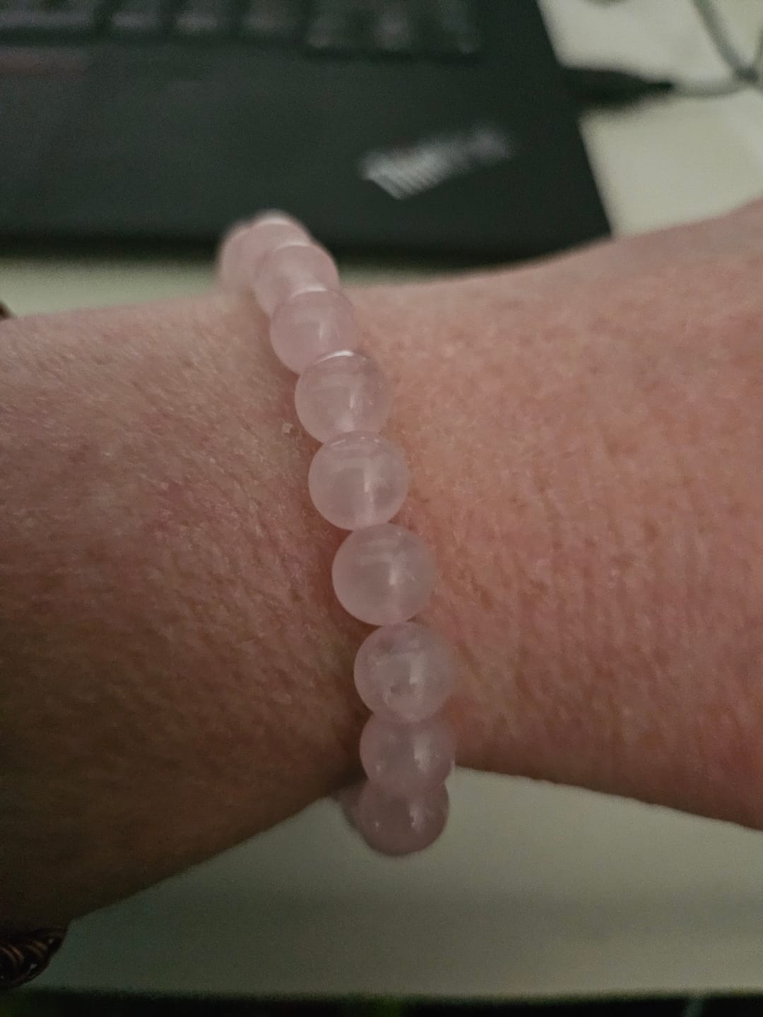 Customer photo review of Rose Quartz Bracelet