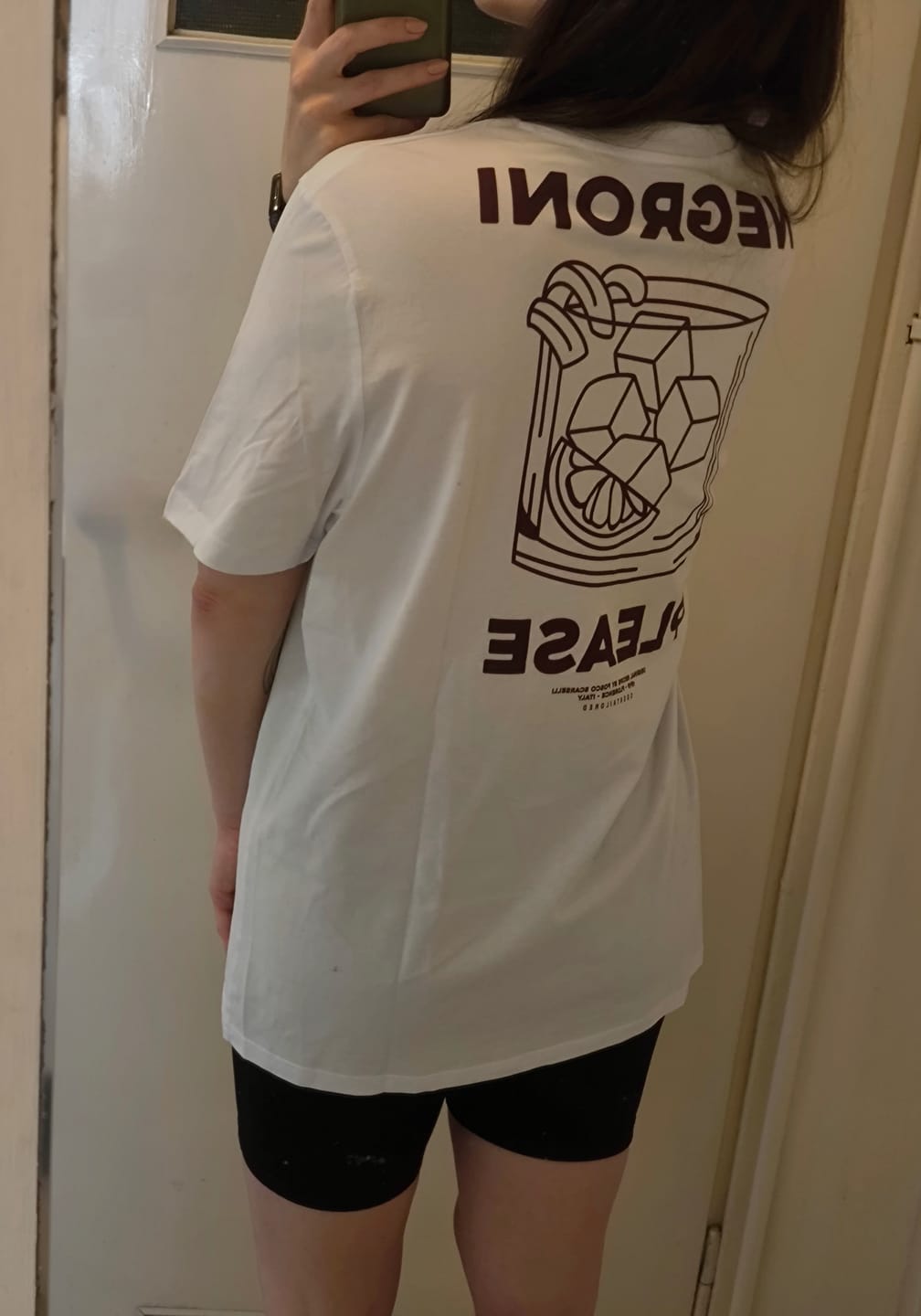 Customer photo review of The Negroni Pls. Organic T-shirt
