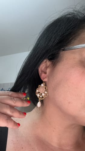 Customer photo review of Orecchini Amélie