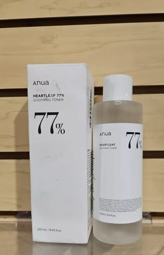 Customer photo review of Anua Heartleaf 77% Soothing Toner – Calming Toner for Sensitive & Reactive Skin 500ml