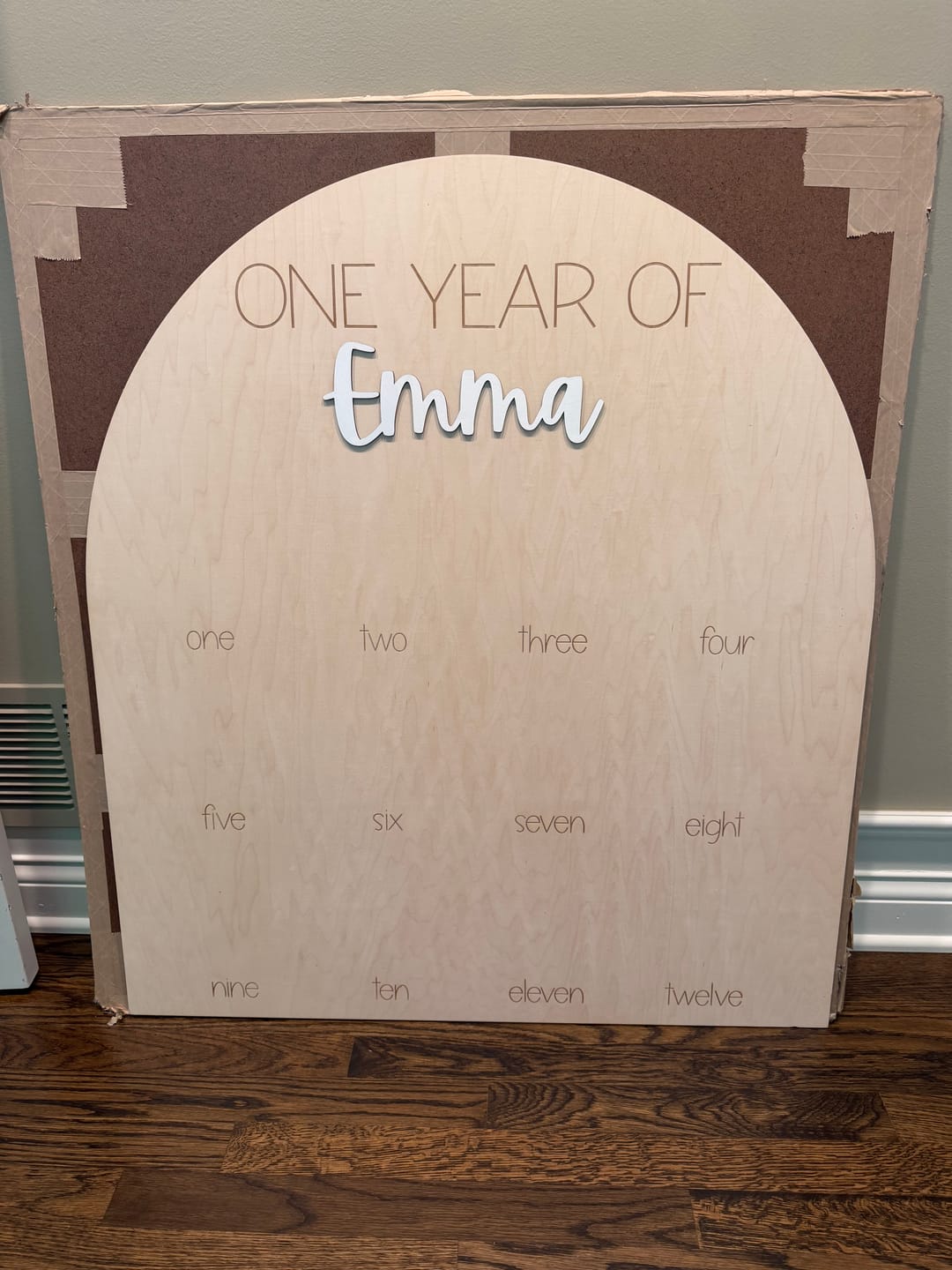 Customer photo review of One Year Of Photo Board