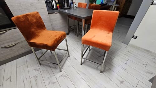Customer photo review of Housse de chaise de bar en velours - Nala