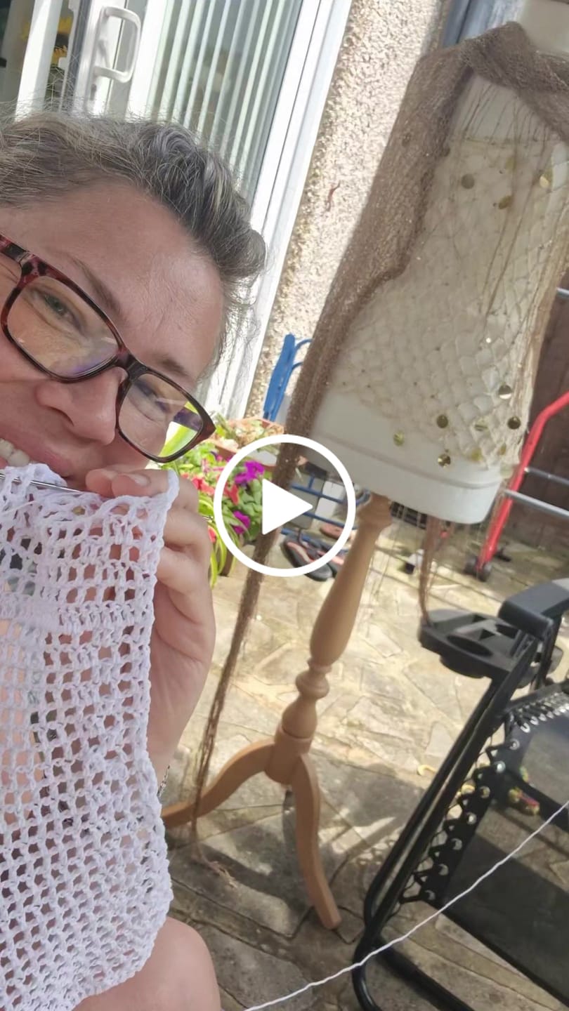Customer video review of YarnArt Cotton Gold Paillettes
