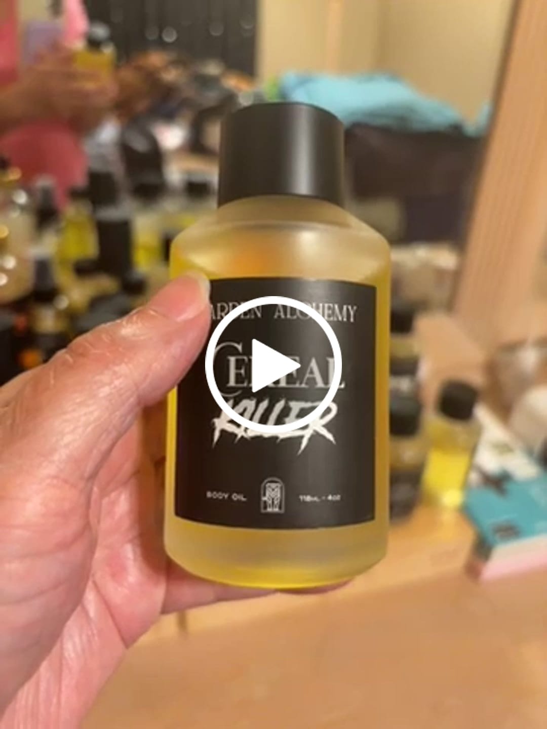 Customer video review of CEREAL KILLER BODY OIL