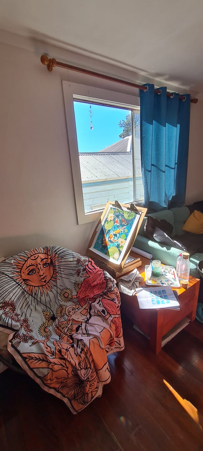 Customer photo review of Koi pond | Paint by Number