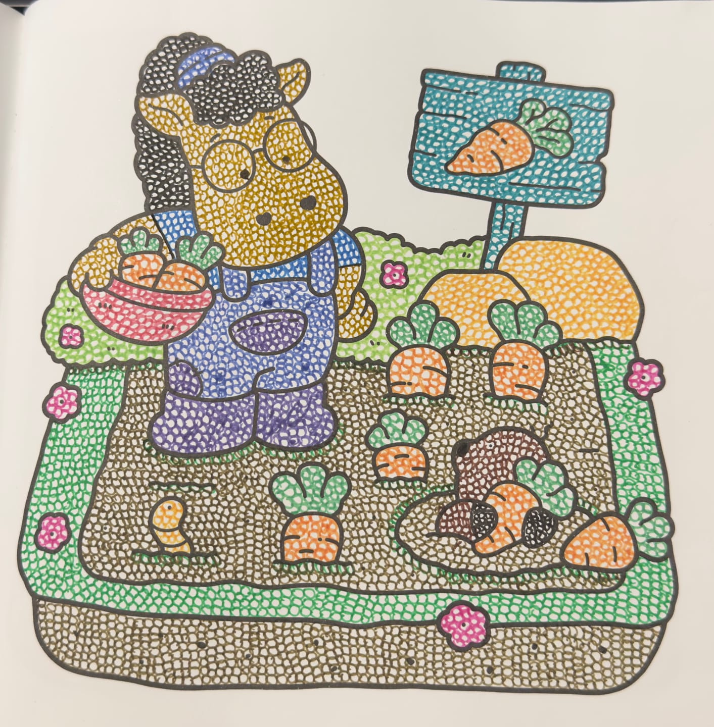 Customer photo review of Ohuhu Colored Fineliner & Brush Pens, 12 Colors