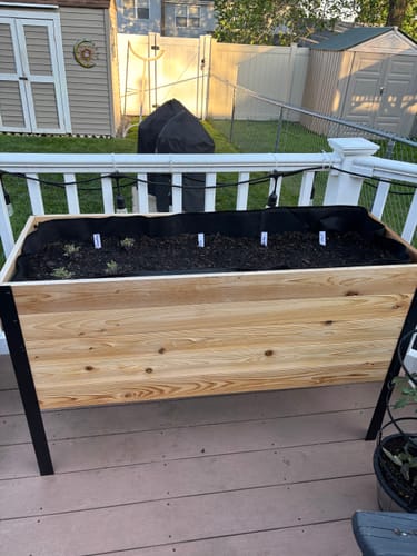 Customer photo review of 18" x 48" Raised Garden Bed - 30" TALL / Garden Grade