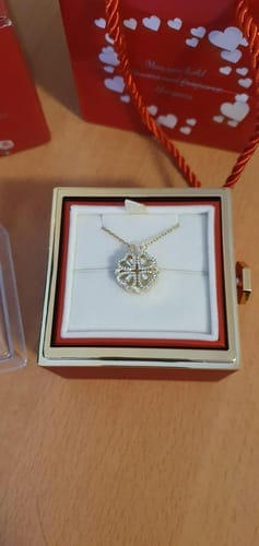 Customer photo review of Náhrdelník srdce pro štěstí