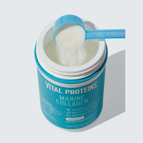 مراجعة بالصور من عميل لمنتج Vital Proteins Marine Collagen, 221 g, Unflavored Fish-Based Food Supplement Powder
