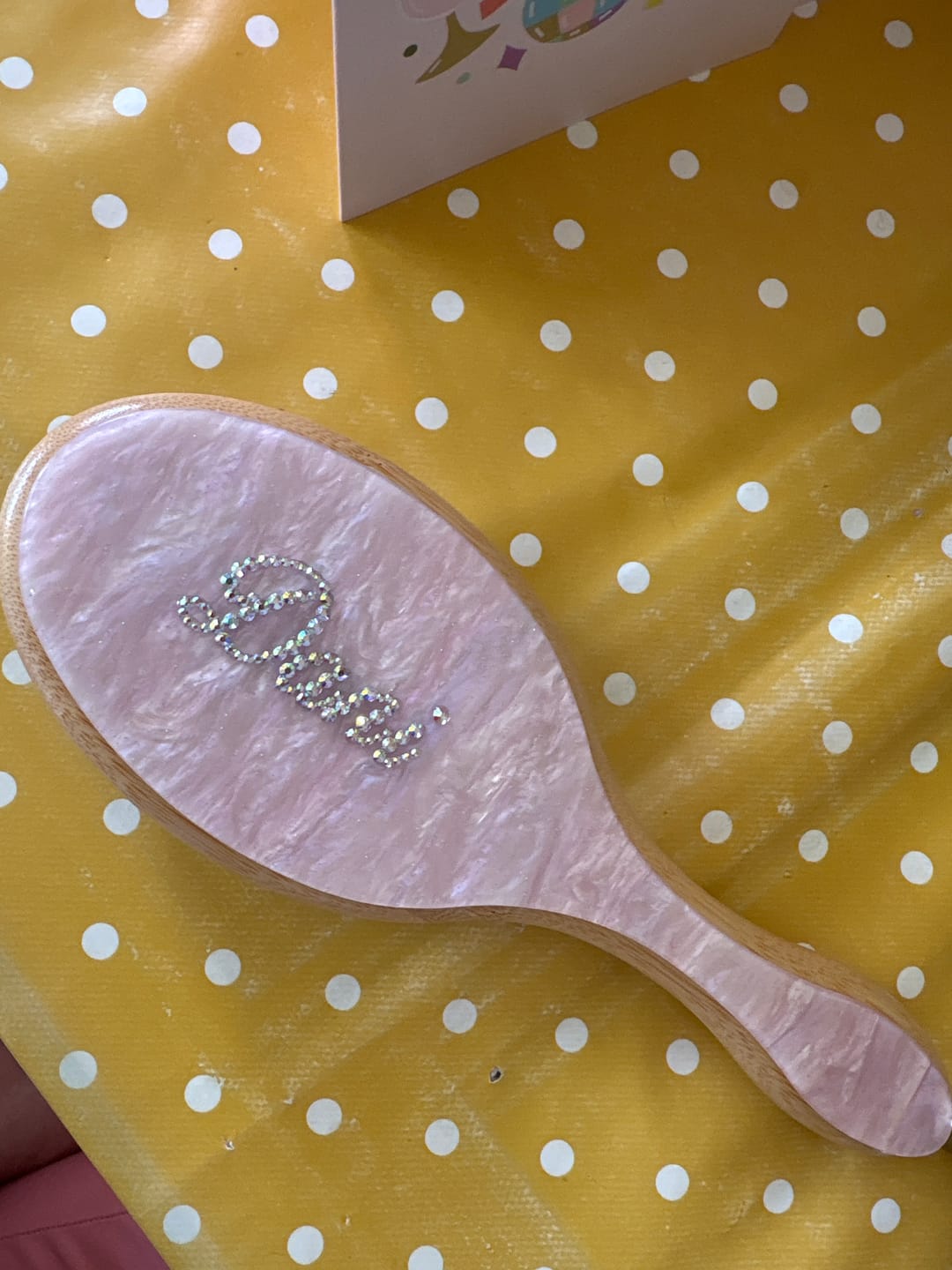 Customer photo review of Custom Round Hair Brush
