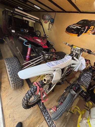 Customer photo review of Custom Seat Cover: 2005 Honda CRF250R