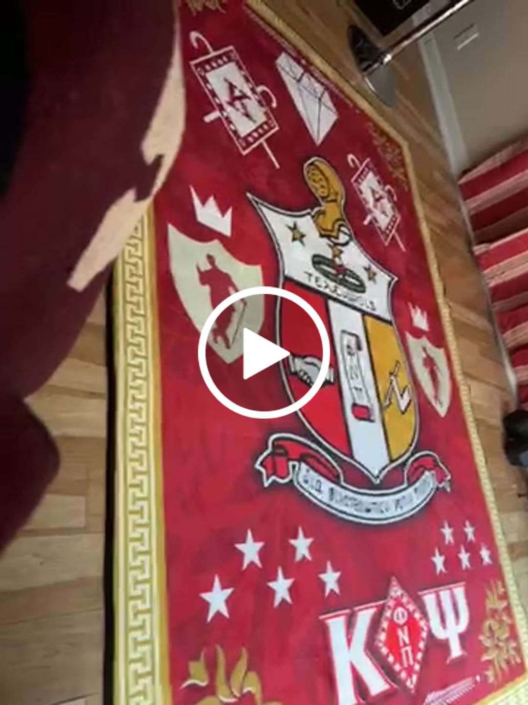 Customer video review of Fraternity Rug - Gentlemen Kappa Alpha Psi Nupe Area Rug