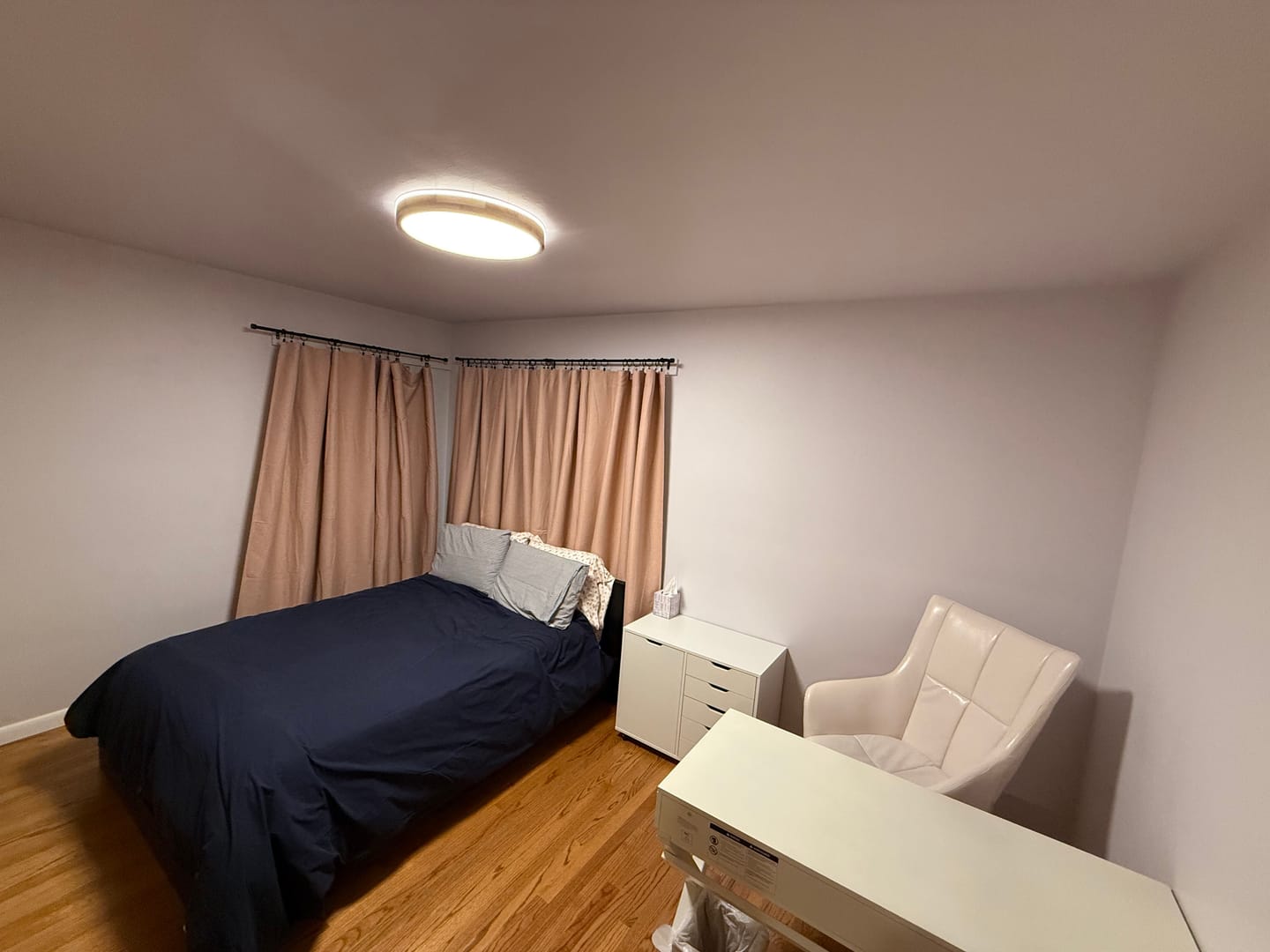 Customer photo review of Scandinavian Wooden Round Dimmable LED Flush Mount