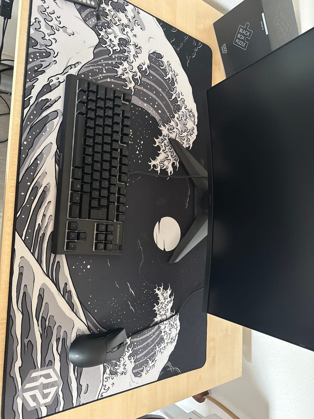 Customer photo review of RZ Mousepad Kangawa Black