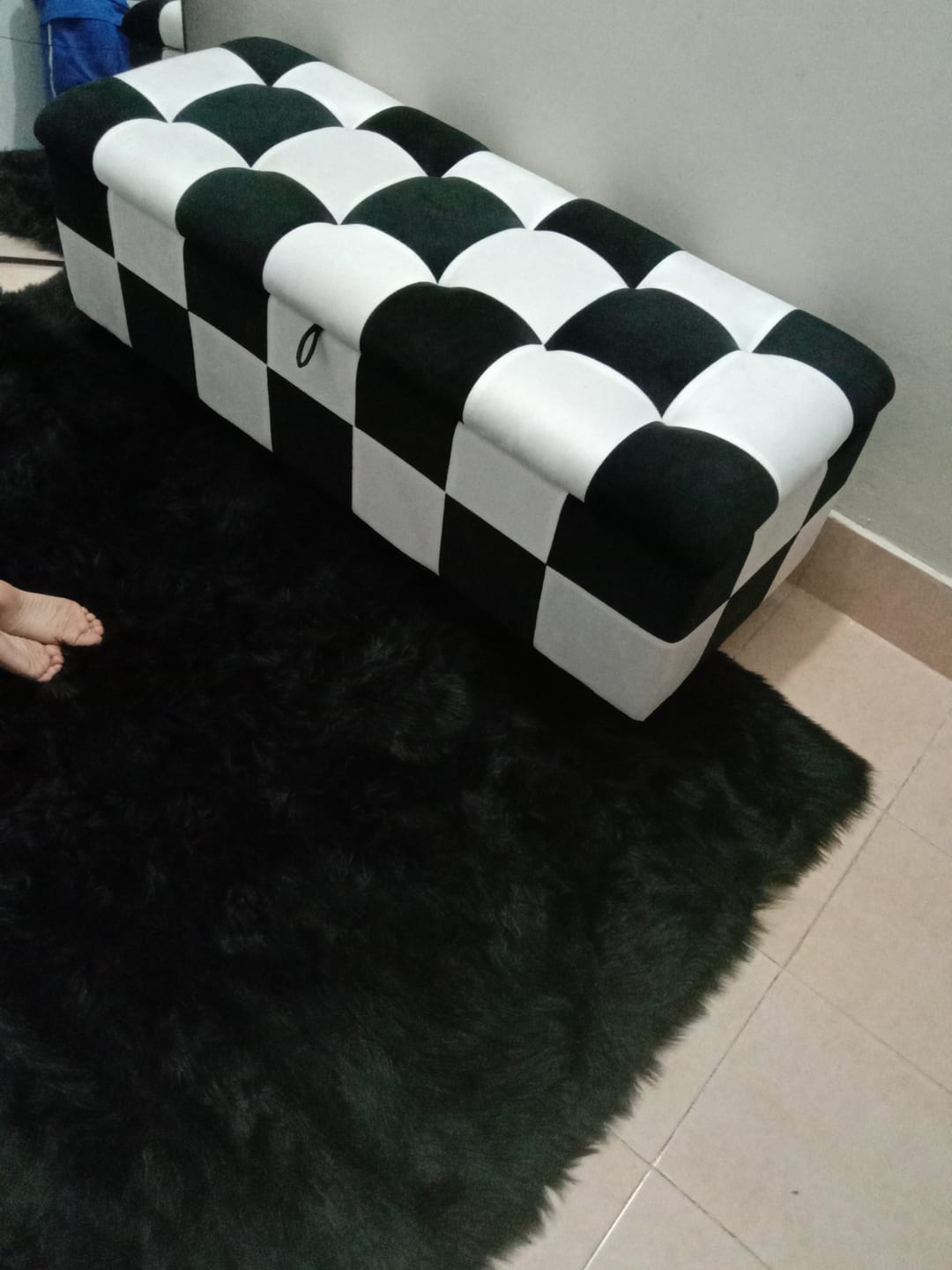 Customer photo review of 3 Seater Chess Comfy Storage Box- 1520