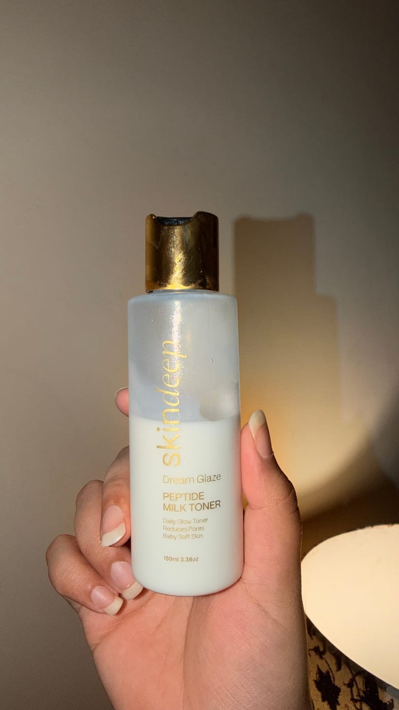 Customer photo review of DREAM GLAZE - Peptide Milk Toner