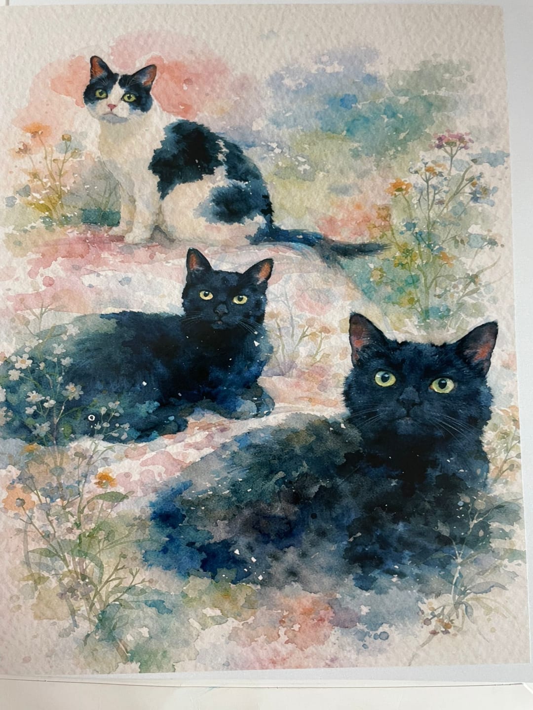 Customer photo review of Watercolour -  Personalised Poster