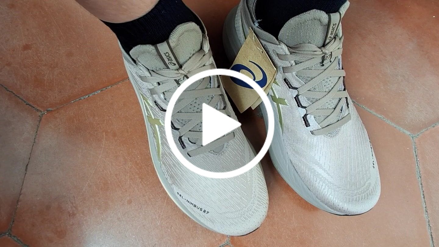 Customer video review of Asics Gel Nimbus 28 Hombre Platinum Black