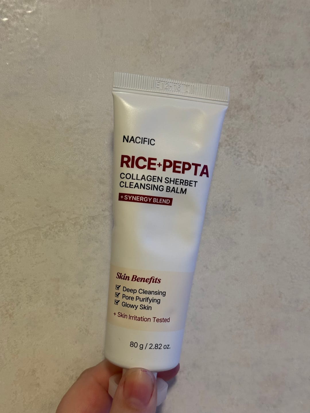 Customer photo review of NACIFIC Rice Pepta Collagen Sherbet Cleansing Balm (80g) - Oljerens