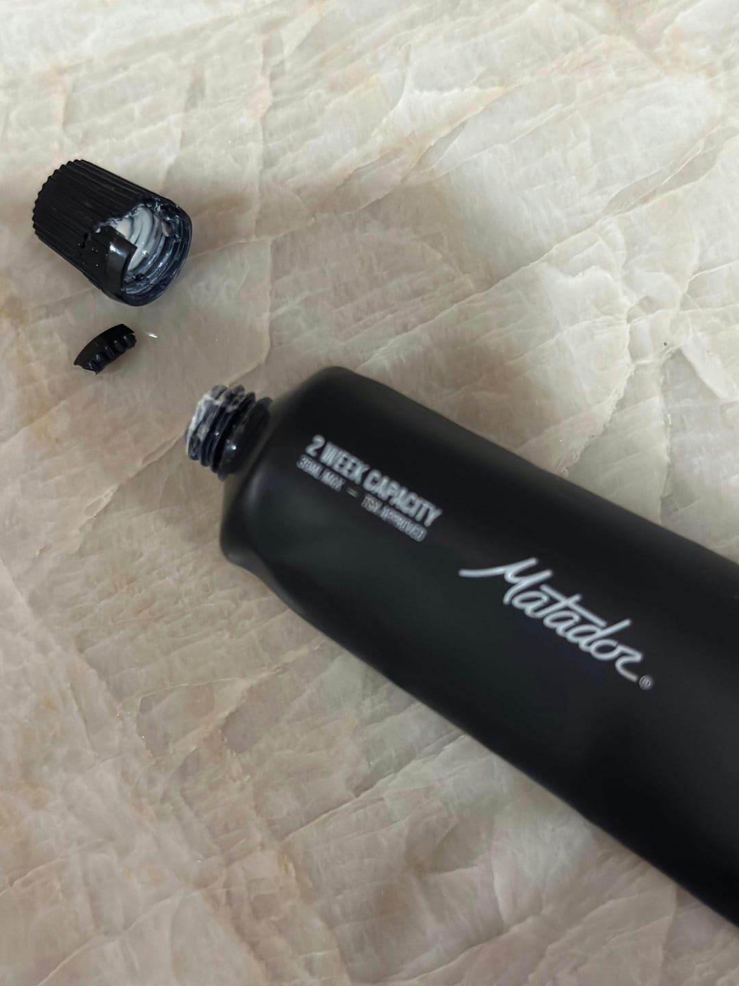 Customer photo review of Refillable Toothpaste Tubes - 2 Pack