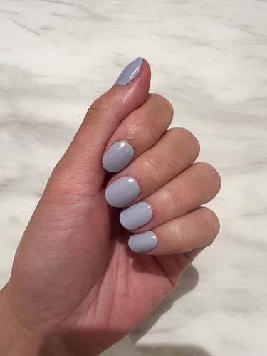 Customer photo review of Sea Breeze | Super Jellies DIY Hard Semi Cured Gel Nail Wraps