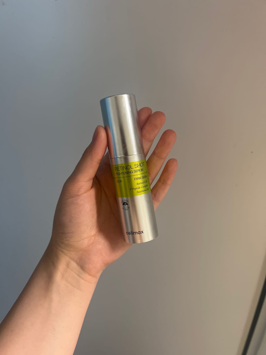 Customer photo review of Liftinga efektu piešķirošs serums ar retinolu un mikroadatām Celimax The Vita−A Retinol Shot Tightening Serum